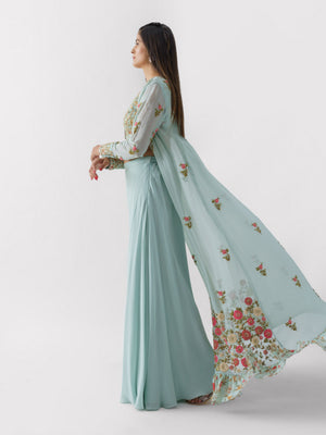 Light Blue Set Paired With Jacket image 3