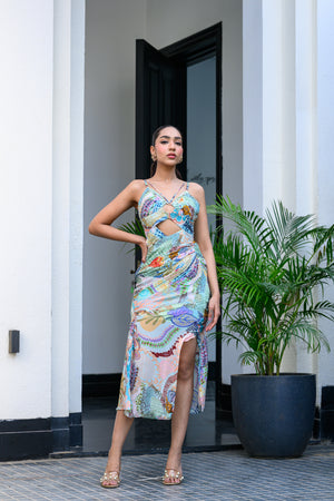 Eden Cut Midi Dress - L image