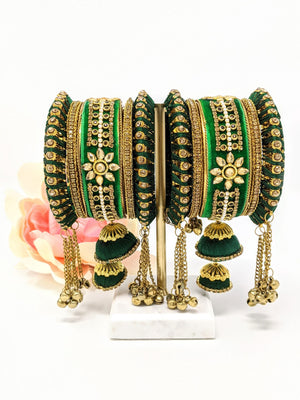 Velvet and Thread Bangle Set image 2