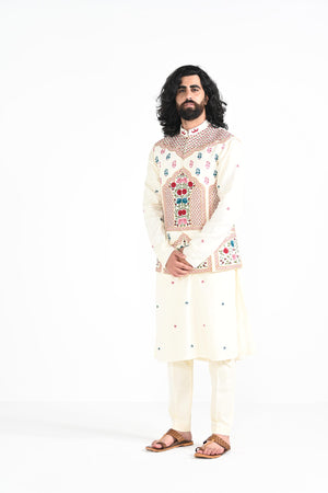 Shamlimaar Nehru with butta Kurta Set image 5