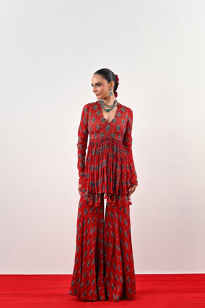 SCARLET ANARKALI SET image 5