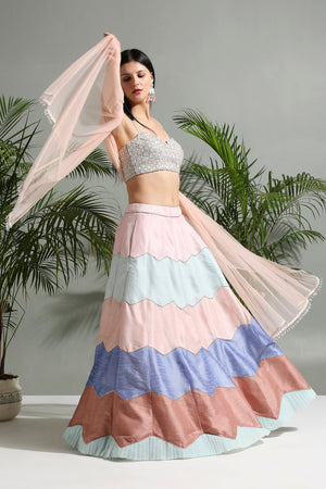 Multicolor Lehenga Set - M image