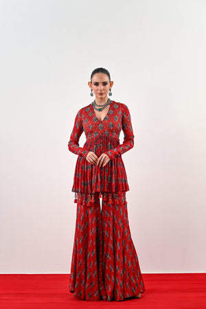 SCARLET ANARKALI SET image 7