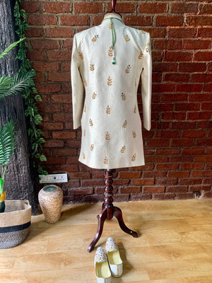 Swan Embroidered Sherwani Set image 1