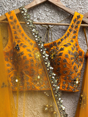 Mango Mirror Work Lehenga image 1