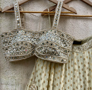 Pale Yellow Lehenga Set image 1
