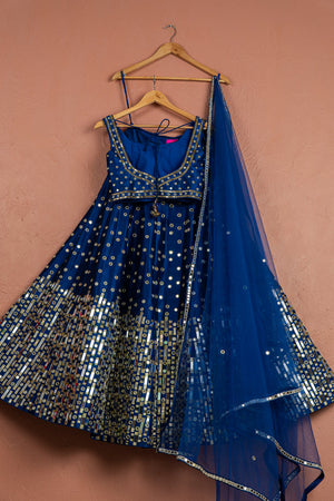 Azure Blue Lehenga Set image 1