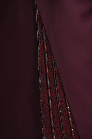 Tibetian Red Assymetrical Achkan Set image 11