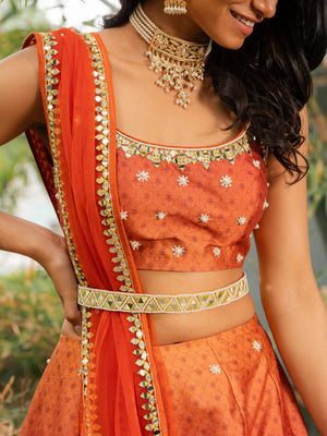 Zeenat Printed Lehenga Set image 4