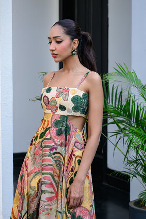 Flora Cut out Applique Dress image 3