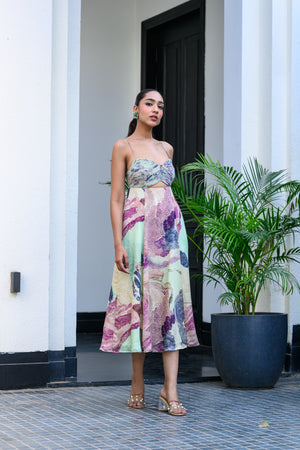 Eden Cut Midi Dress image 0