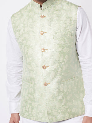 Mint Jacquard Bundi Jacket image 1