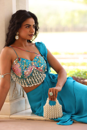 Ruffled Drape Skirt Set image 7
