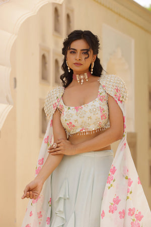 Fish Cut Skirt With Ruffle Details image 6