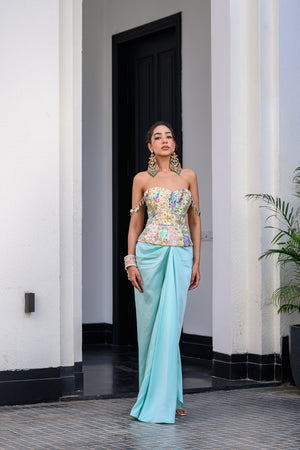Gardenia Highlighted Corset With Skirt image 10