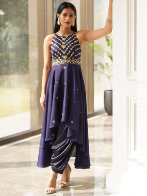 Navy Blue Isla Kurta Set - M image