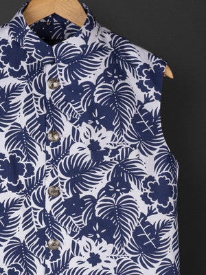Blue Tropical Bundi Jacket image 1