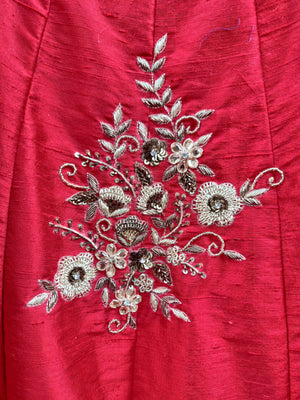 Red Bridal Lehenga Set image 4