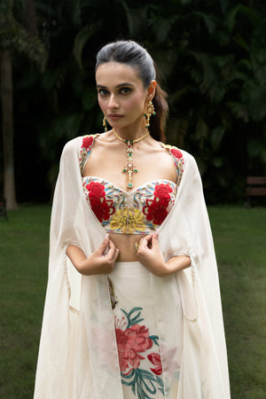 Butterfly Skirt Cape Set image 5