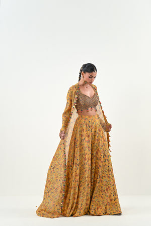 M FLARED PANT EMBROIDERED JACKET SET image 2