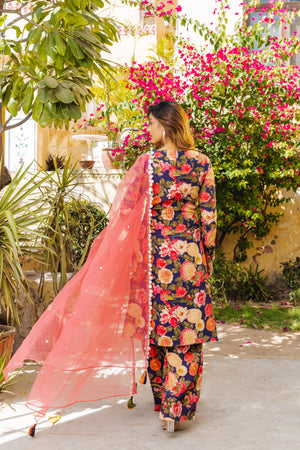 Floral Printed Kurta Set image 1