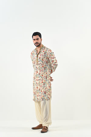 IB HIGHLIGHTED KURTA WITH COWL PANTS image 2