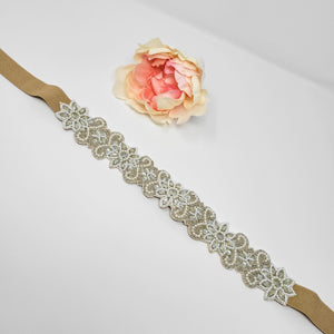 Beige Bead Work Belt image 0