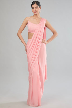 Hand Painted Cape saree image 2