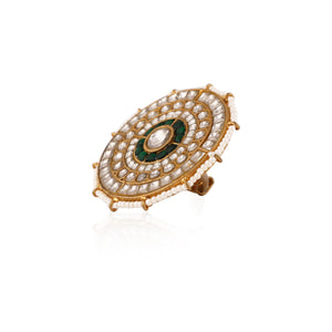 Floral Studded Design Ring image 2