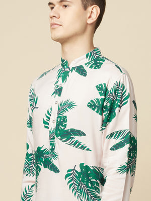 Tropical Green Kurta image 5