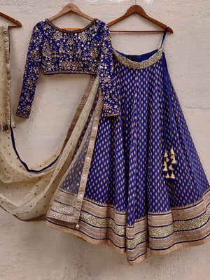 Indigo Blue Sharmily Lehenga - L image
