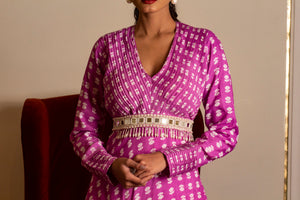 Purple Pintuck Dress image 2
