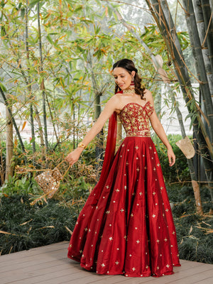 Aarzo Corset Lehenga Set image 4