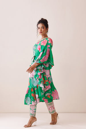Green One-Shoulder Co-ord Set image 5