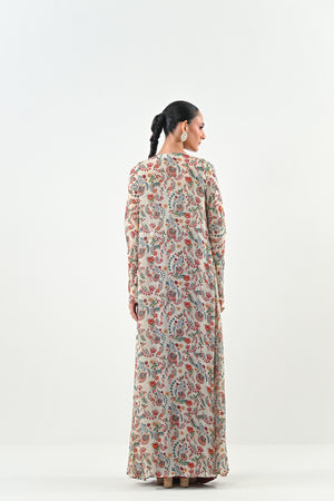 IB DHOTI SET PAIRED WITH EMBROIDERED BRALLETE AND JACKET image 4