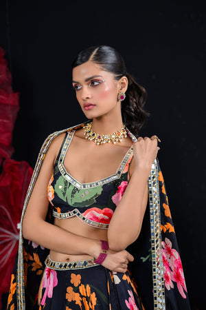 Ebony Lehenga Set image 3