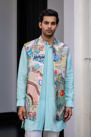 Gardenia Highlighted Half Jacket With Pants image 7