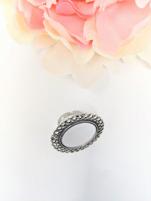 Oxidized Mirror Ring image 1