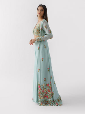 Light Blue Set Paired With Jacket image 4