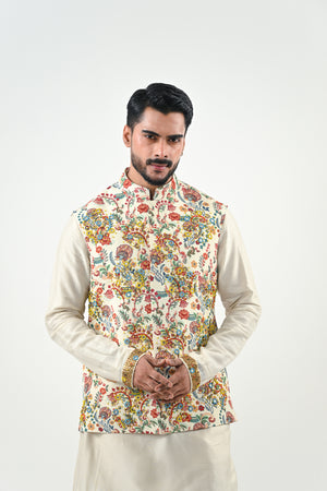 IVORY BLOOM HIGHLIGHTED BUNDI SET image 3