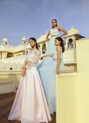 Mint Green Bustier with Tulle Skirt image 6