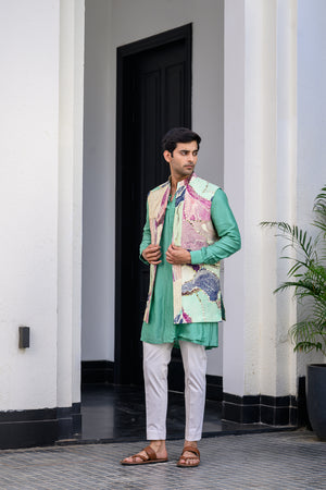 Eden Highlighted Half Jacket Paidawn with Pants - S image