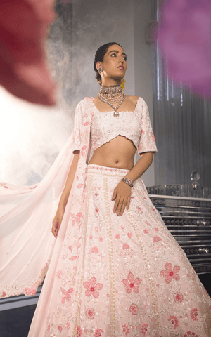 Baby Pink Sammy Lehenga Set image 3