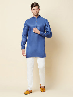 Blue Linen Kurta image 0
