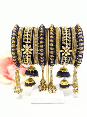 Velvet and Thread Bangle Set image 0