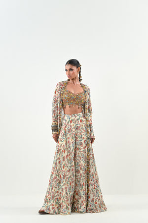 IB FLARED PANT EMBROIDERED JACKET SET image 4