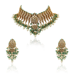 22KT Gold Plated Festive Necklace Set image 6