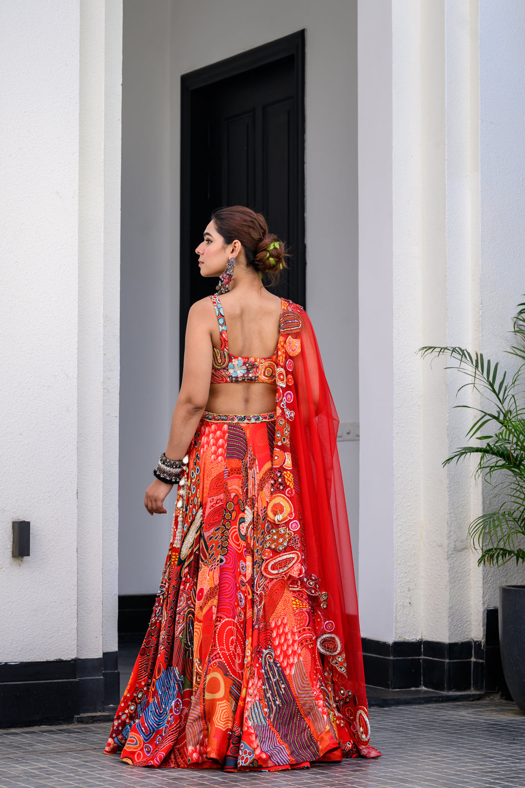 Dawn Highlighted Lehenga Paidawn With Highlighted Blouse And Highlighted Applique Dupatta image 1