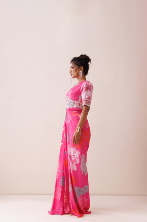 Pink Bold Shoulder Dress image 1