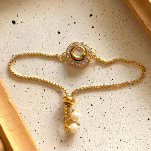 Sister Rakhis Bracelets - Circle Jadau image